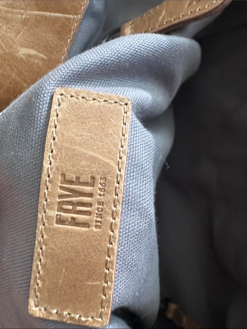 Frye Tan Leather Shoulder Tote - Picture 5 of 5